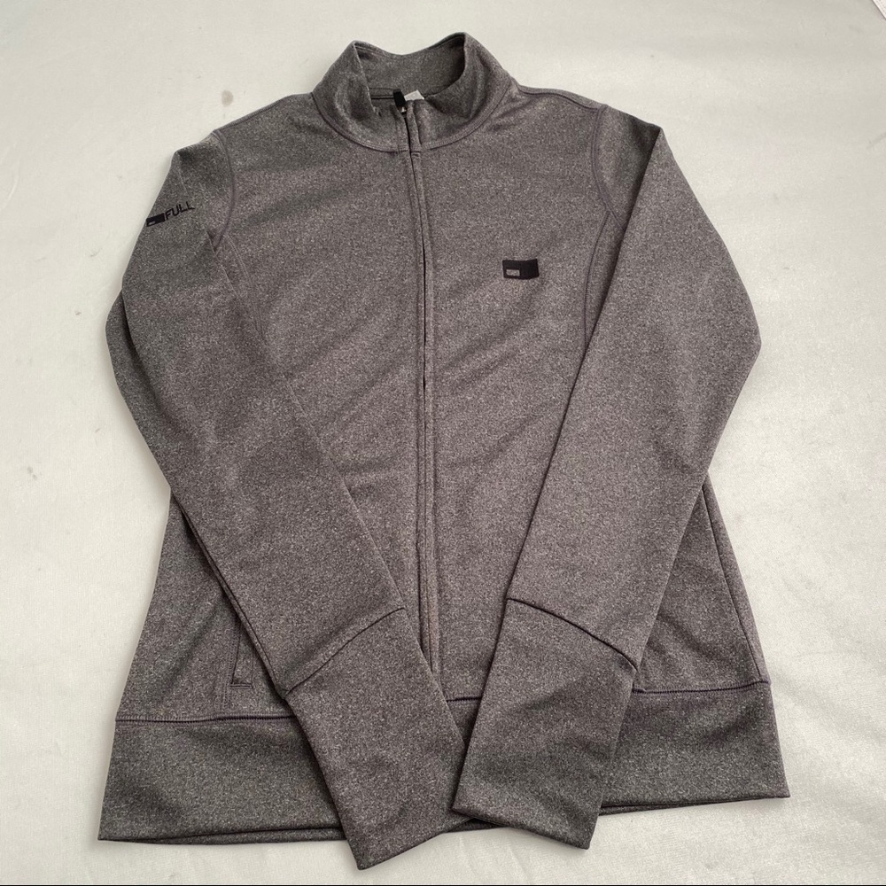 Alo Yoga gray performance full zip jacket S